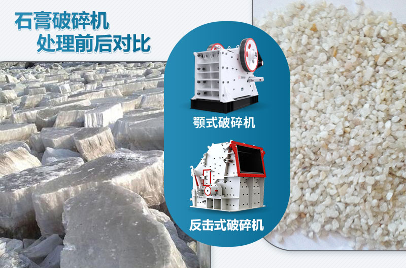 石膏破碎機對應(yīng)產(chǎn)量是多少噸？設(shè)備型號參數(shù)表