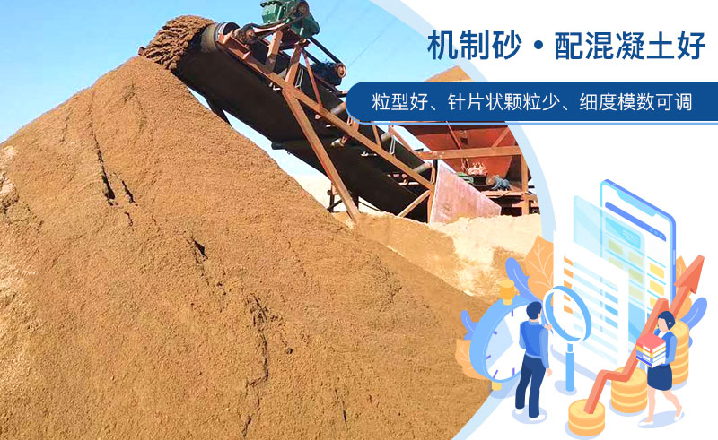 機制砂和河沙哪個配混凝土好？成套制砂設(shè)備多少錢？