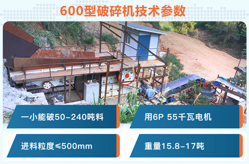 600型破碎機(jī)一小時能破多少料？用多少千瓦電機(jī)？