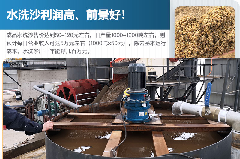 水洗砂的原料是什么？水洗沙一年能掙多少錢？