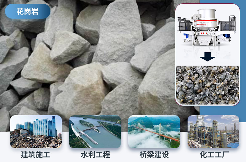 花崗巖制沙后應(yīng)用領(lǐng)域 花崗巖制沙后應(yīng)用領(lǐng)域