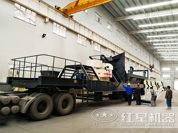 青石、鵝卵石等物料制砂處理推薦使用車載流動(dòng)制砂機(jī)