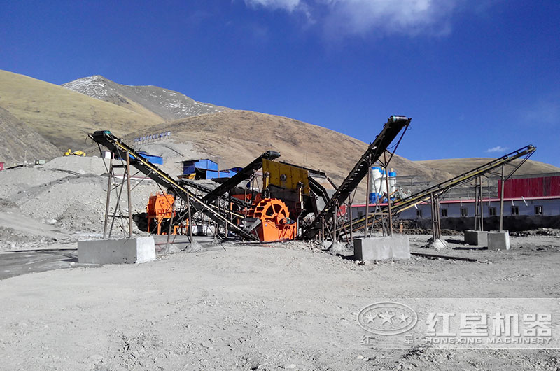 清洗麻古石沙子用什么機器好？時產(chǎn)多少？