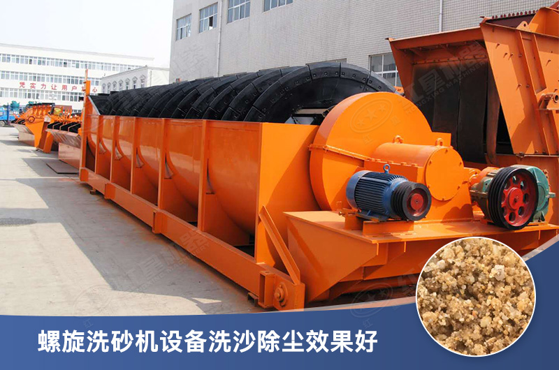 螺旋洗砂機設(shè)備每小時產(chǎn)量多少，型號有哪些？
